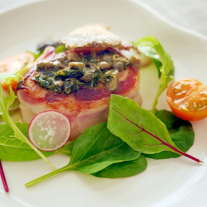 超簡単おもてなし料理 サーモンのベーコンロール レシピ 作り方 By 楽天出店店舗 Koz Life 北欧雑貨のお店 楽天レシピ